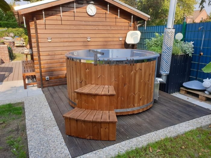 Badefass Gfk Thermoholz Mit Integriertem Ofen Wellness Royal, Werner, Essen, Deutschland (1)