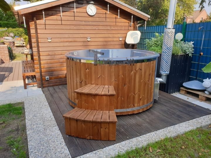 Badefass Gfk Thermoholz Mit Integriertem Ofen Wellness Royal, Werner, Essen, Deutschland (1)