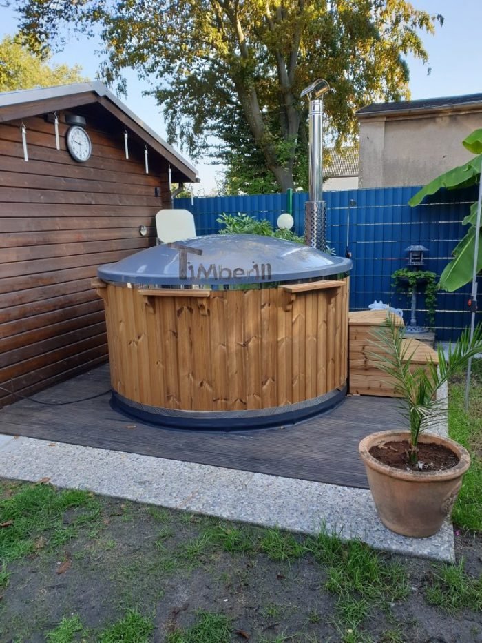 Badefass gfk Thermoholz mit integriertem Ofen Wellness Royal, Werner, Essen, Deutschland 3 Badefass Gfk Thermoholz Mit Integriertem Ofen Wellness Royal, Werner, Essen, Deutschland (2)