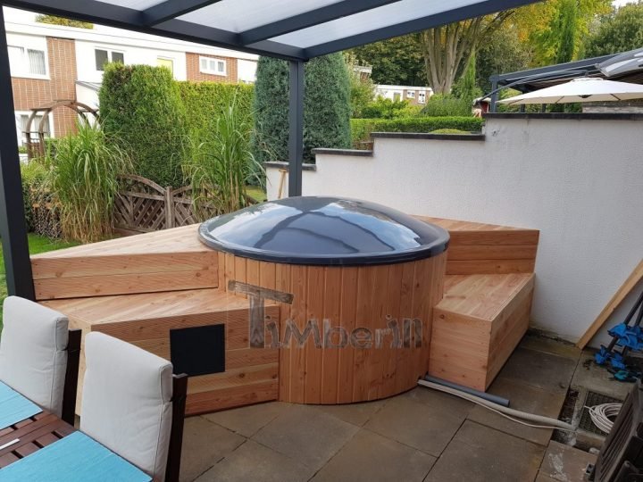 Badezuber Fiberglas Terrasse Einbaumodell Mit Konischen Wänden, Dominik, Dortmund, Deutschland (4)
