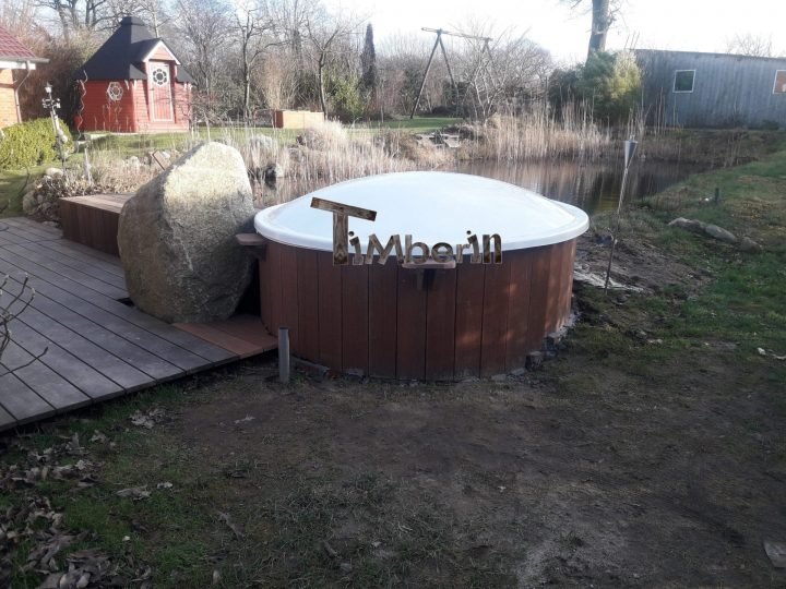 Badetonne Fiberglas Terrasse Einbaumodell, Jochen, Nienwohld, Deutschland (2)