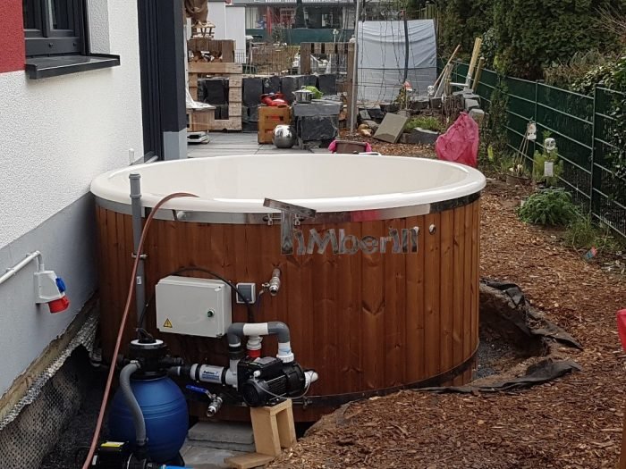 Badezuber mit Fiberglaseinsatz mit Elektroofen, Udo, Hattersheim-Okriftel, Deutschland 4 Badezuber Mit Fiberglaseinsatz Mit Elektroofen, Udo, Hattersheim Okriftel, Deutschland (3)