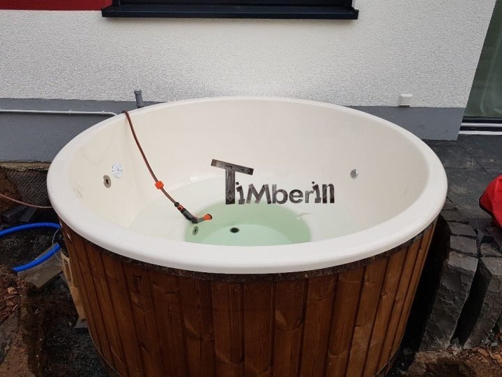 Badezuber Mit Fiberglaseinsatz Mit Elektroofen, Udo, Hattersheim Okriftel, Deutschland (4)