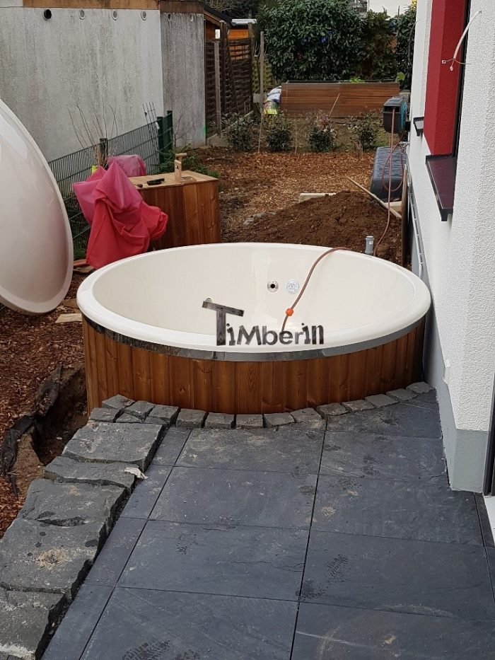 Badezuber mit Fiberglaseinsatz mit Elektroofen, Udo, Hattersheim-Okriftel, Deutschland 7 Badezuber Mit Fiberglaseinsatz Mit Elektroofen, Udo, Hattersheim Okriftel, Deutschland (7)