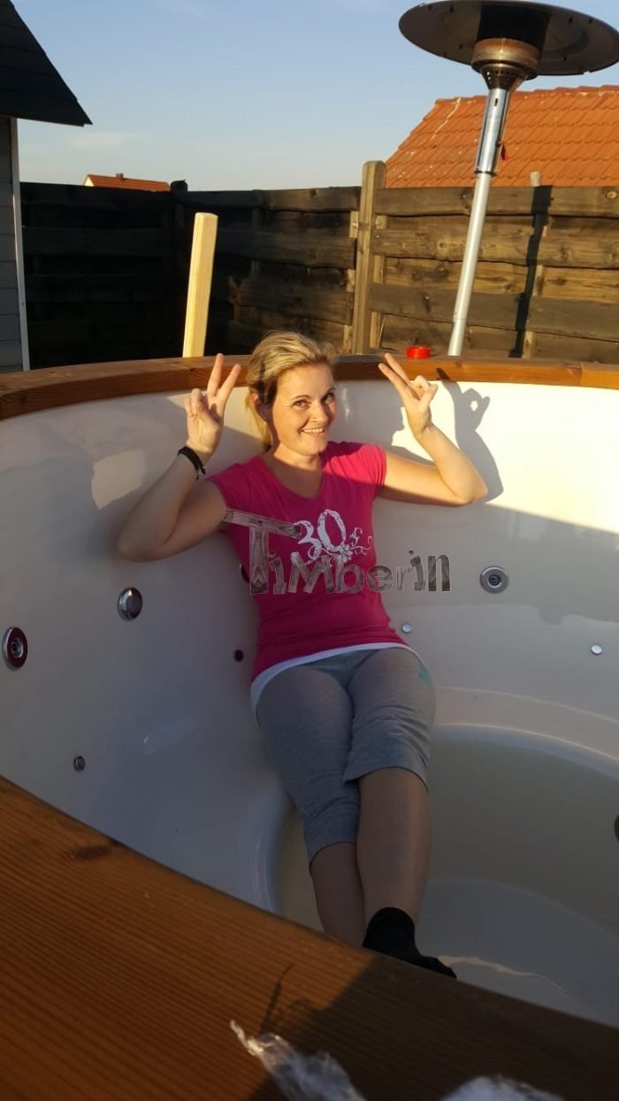 Badefass gfk Thermoholz mit integriertem Ofen Wellness Royal, Stefanie, Sömmerda, Deutschland 2 Badefass Gfk Thermoholz Mit Integriertem Ofen Wellness Royal, Stefanie, Sömmerda, Deutschland (4)