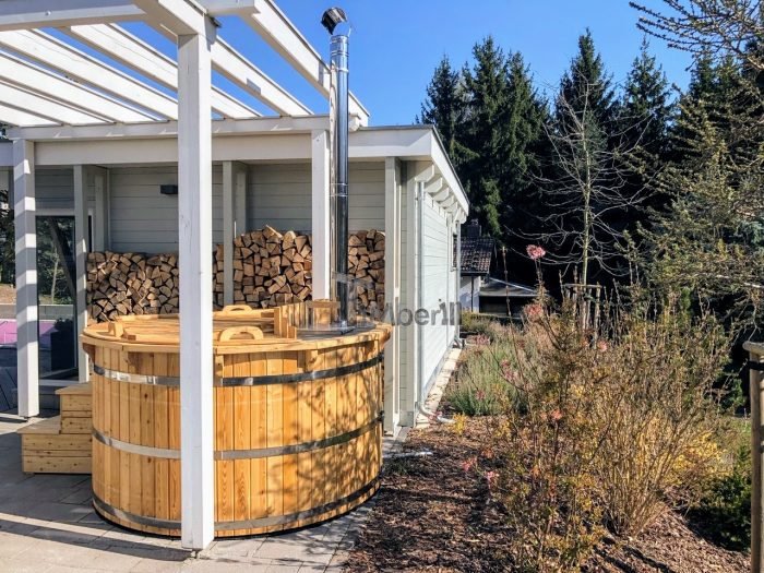 Holzbadezuber Deluxe: Sibirische Fichte, Lärche, Steffen, Bad Klosterlausnitz, Deutschland 2 Holzbadezuber Deluxe Sibirische Fichte, Lärche, Steffen, Bad Klosterlausnitz, Deutschland (3) (1)