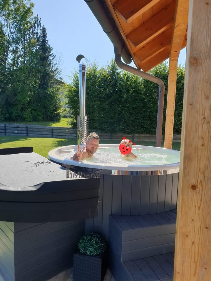 Badezuber Fiberglas Terrasse Einbaumodell mit konischen Wänden, Bianca, Zell an der Pram, Österreich 4 Badezuber Fiberglas Terrasse Einbaumodell Mit Konischen Wänden, Bianca, Zell An Der Pram, Osterreich (3)