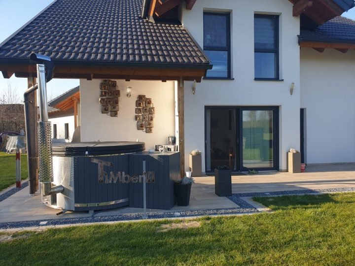 Badezuber Fiberglas Terrasse Einbaumodell Mit Konischen Wänden, Bianca, Zell An Der Pram, Osterreich (8)