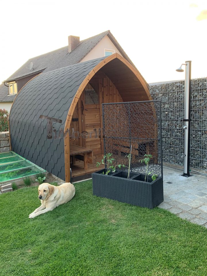 Außensauna Gartensauna Iglu Pod Mit Holzofen Elektrisch, Sabine & Christian, Pfreimd, Deutschland (1)