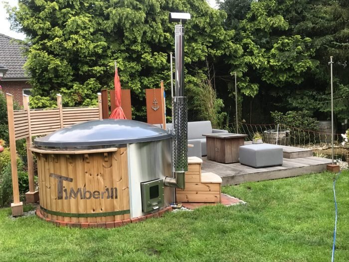 Badefass Gfk Thermoholz Mit Integriertem Ofen Wellness Royal, Andrea, Weener, Deutschland