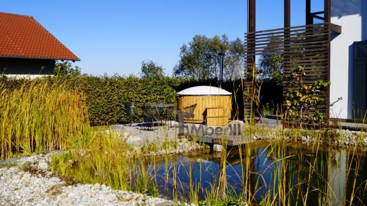 Badefass Gfk Thermoholz Mit Integriertem Ofen Wellness Royal, Walter, Landau A D Isar, Deutschland (2)