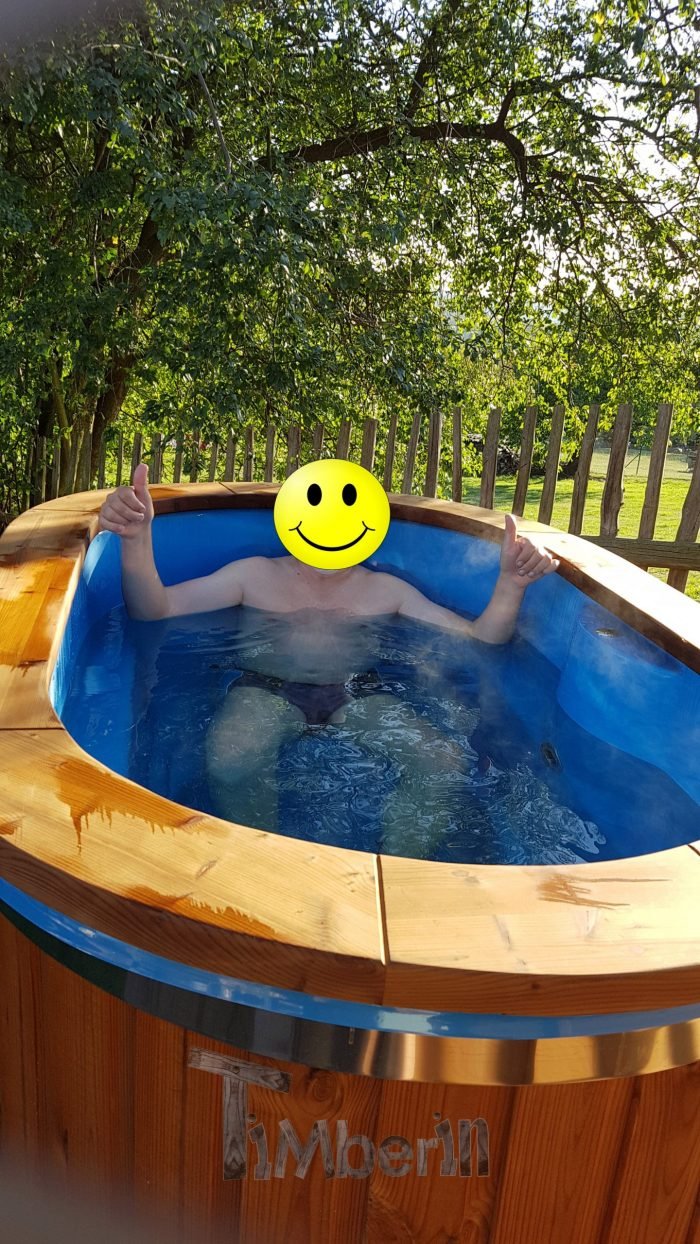 Badetonne Oval mit Fiberglaseinsatz für 2 Personen, Frank, Kirchberg, Deutschland 3 Badetonne Oval Mit Fiberglaseinsatz Für 2 Personen, Frank, Kirchberg, Deutschland (3)