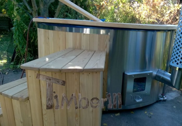 Badezuber GFK Lärche mit integriertem Ofen Wellness Deluxe, Ines, Berlin, Deutschland 2 Badezuber GFK Lärche Mit Integriertem Ofen Wellness Deluxe, Ines, Berlin, Deutschland (1)