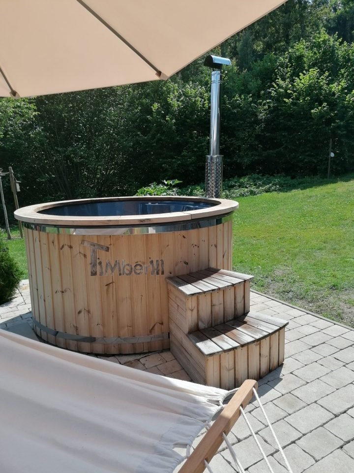 Badefass Gfk Thermoholz Mit Integriertem Ofen Wellness Royal, Paula, Sonnefeld, Deutschland (1)