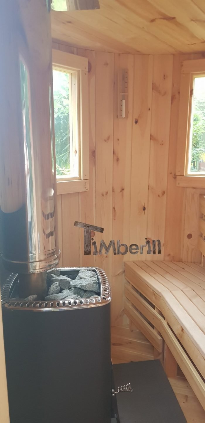 Finische Fasssauna Gartensauna für 2 Personen, Uwe ...