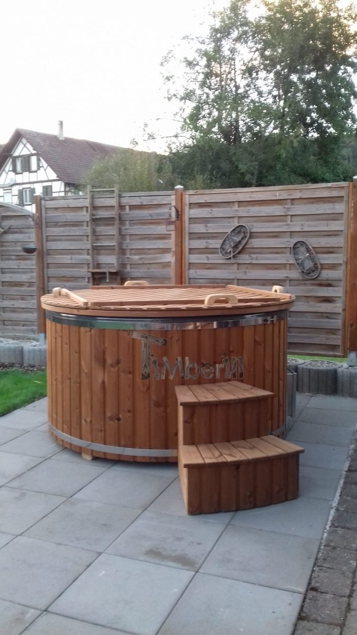 Badefass gfk Thermoholz mit integriertem Ofen Wellness Royal, Alois, Tettnang, Deutschland 5 20180924 190142