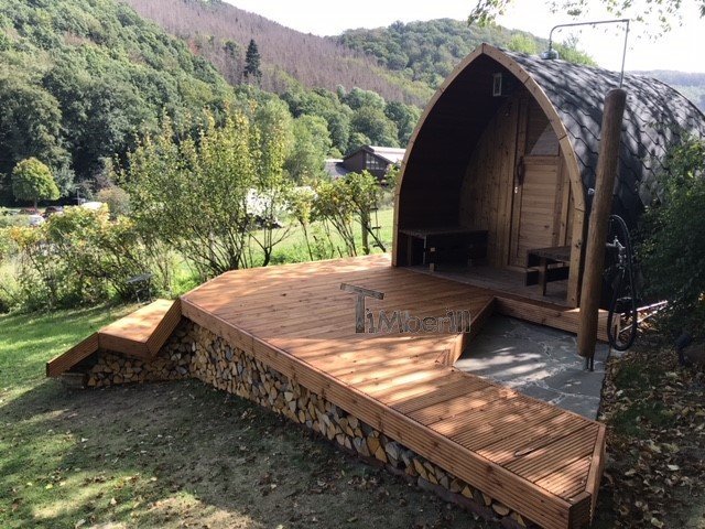 Außensauna Gartensauna Iglu Pod mit Holzofen Elektrisch, Peter, Hagen, Deutschland 3 IMG 1877