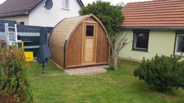 Außensauna Gartensauna Iglu Pod mit Holzofen Elektrisch, Volker, Jena, Deutschland 3 Außensauna Gartensauna Iglu Pod Mit Holzofen Elektrisch, Volker, Jena, Deutschland (2)