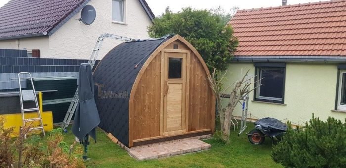 Außensauna Gartensauna Iglu Pod mit Holzofen Elektrisch, Volker, Jena, Deutschland 4 Außensauna Gartensauna Iglu Pod Mit Holzofen Elektrisch, Volker, Jena, Deutschland (3)