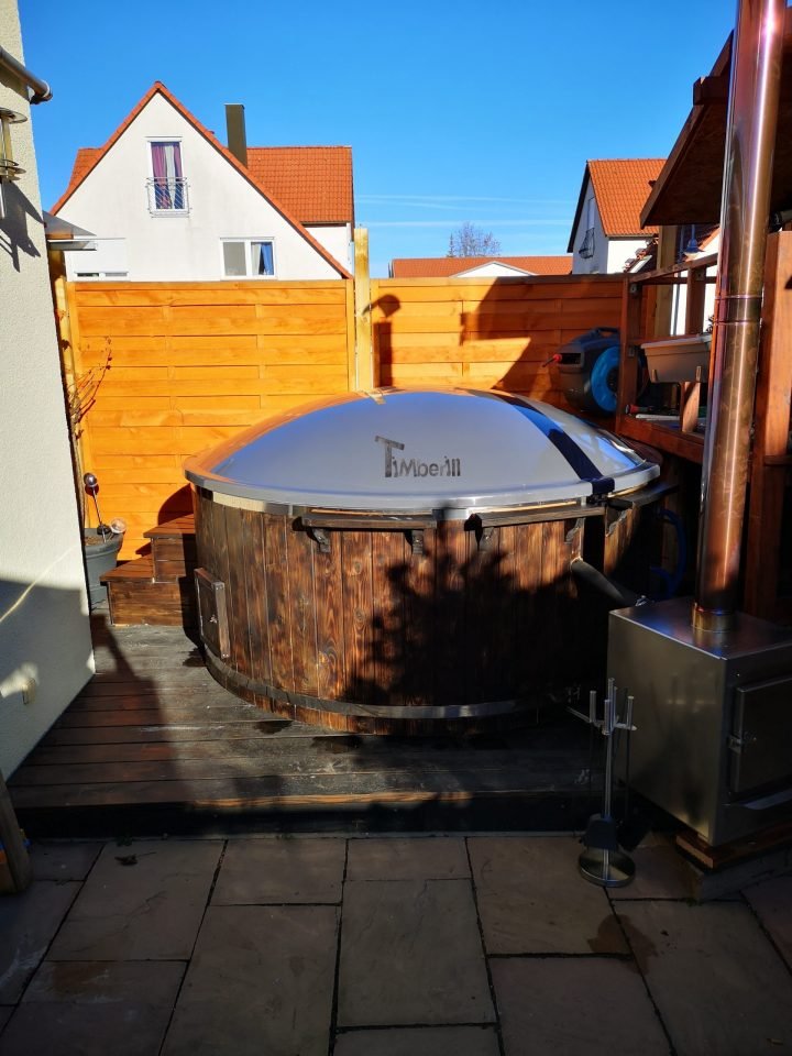 Badezuber GFK Mit Aussenofen Holzofen Pelletofen Gasofen Dieselofen, Maik, Weissach, Deutschland (2)