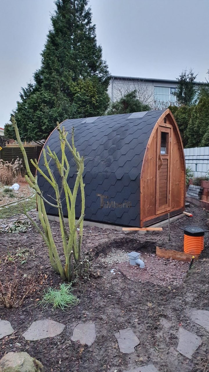 Außensauna Gartensauna Iglu Pod Mit Holzofen Elektrisch, Beatrice, Wanzleben Börde, Deutschland (3)