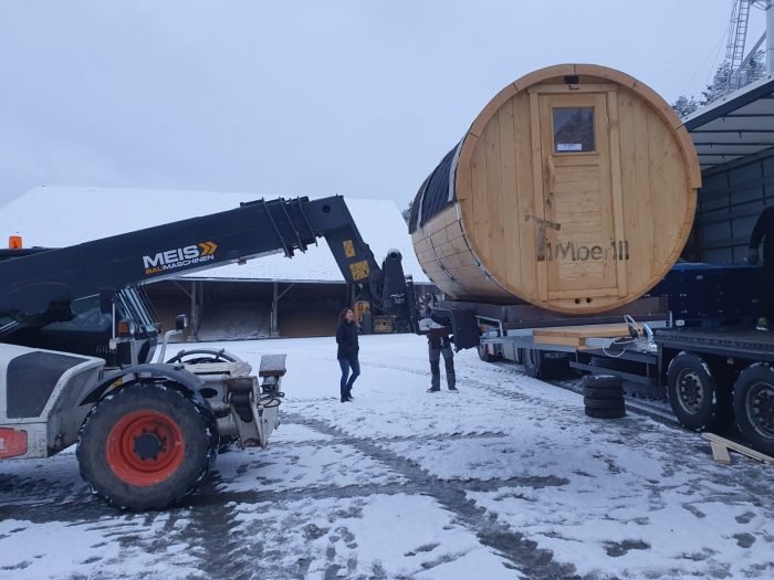 Fasssauna Saunafass Auf Anhänger, Markus, Ursensollen Zant, Deutschland (2)