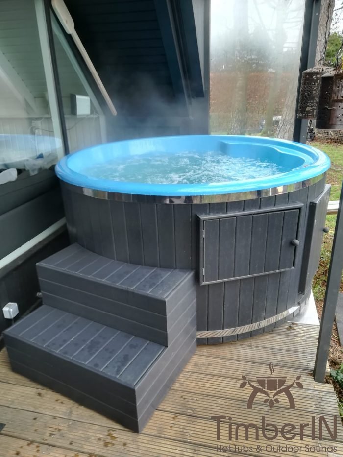 Badezuber Badefass GFK mit WPC Verkleidung, Gabrielle, Lontzen, Belgien 5 Badezuber Badefass GFK Mit WPC Verkleidung, Gabrielle, Lontzen, Belgien (4)