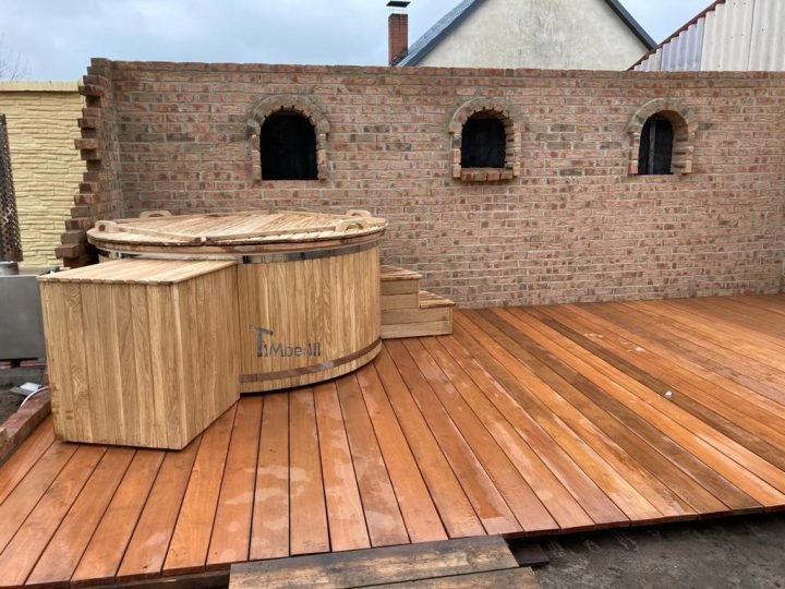 Badezuber GFK Mit Aussenofen Holzofen Pelletofen Gasofen Dieselofen, Birgit, Langewahl, Deutschland