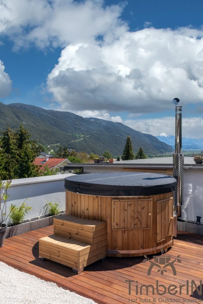 Badezuber Badefass GFK mit WPC Verkleidung, Patrick, Telfs, Österreich 2 Badezuber Badefass GFK Mit WPC Verkleidung, Patrick, Telfs, Österreich