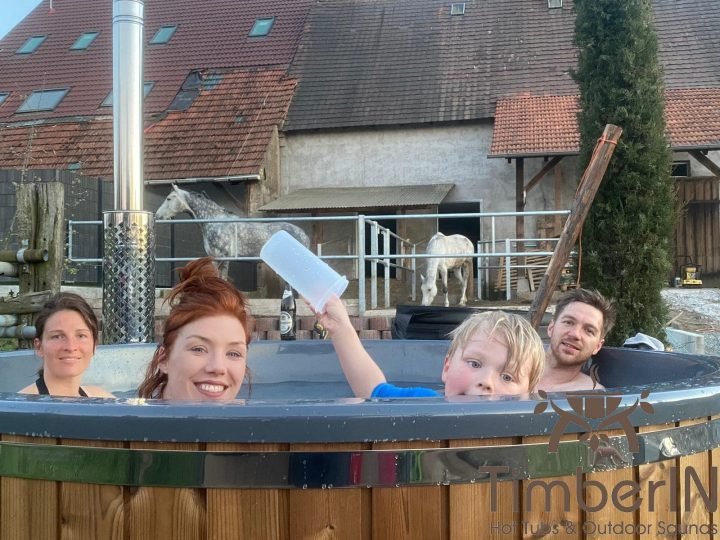 Badezuber Badefass Hot Tube Mit Whirlpool Holzofen TimberIN Rojal, Christian, Graben Neudorf, Deutschland