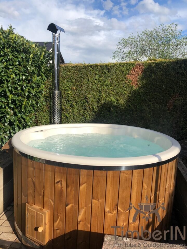 Badezuber Badefass Hot Tube Mit Whirlpool Holzofen TimberIN Rojal, Christoph, Leiwen, Deutschland (2)