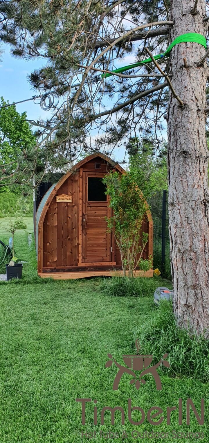 Außensauna Gartensauna Iglu Pod Mit Holzofen Elektrisch, Richard, Doberschütz, Deutschland (1)