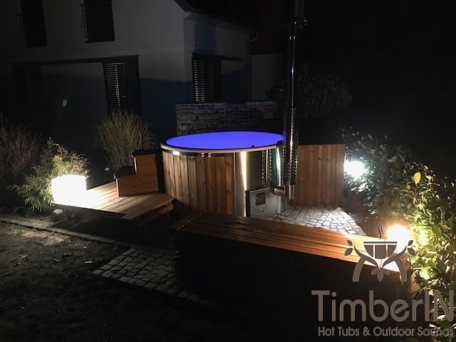 Badefass Gfk Thermoholz Mit Integriertem Ofen Wellness Royal, Frank, Bastheim, Deutschland (3)