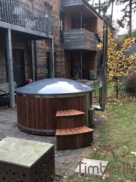 Badefass Gfk Thermoholz Mit Integriertem Ofen Wellness Royal, Martin, Karlsruhe, Deutschland