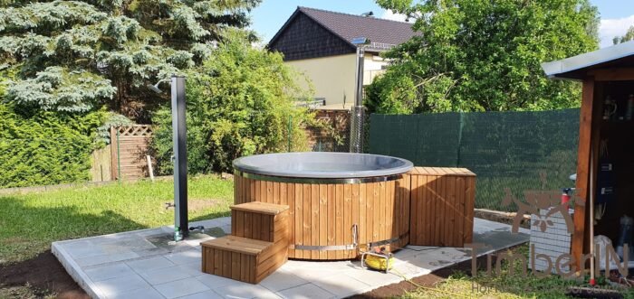 Badezuber Badefass Hot Tube mit Whirlpool Holzofen - TimberIN Rojal, Steffen, Niederwiesa, Deutschland 2 Badezuber Badefass Hot Tube Mit Whirlpool Holzofen TimberIN Rojal, Steffen, Niederwiesa, Deutschland (1)