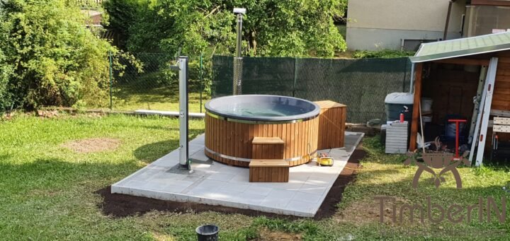 Badezuber Badefass Hot Tube Mit Whirlpool Holzofen TimberIN Rojal, Steffen, Niederwiesa, Deutschland (5)