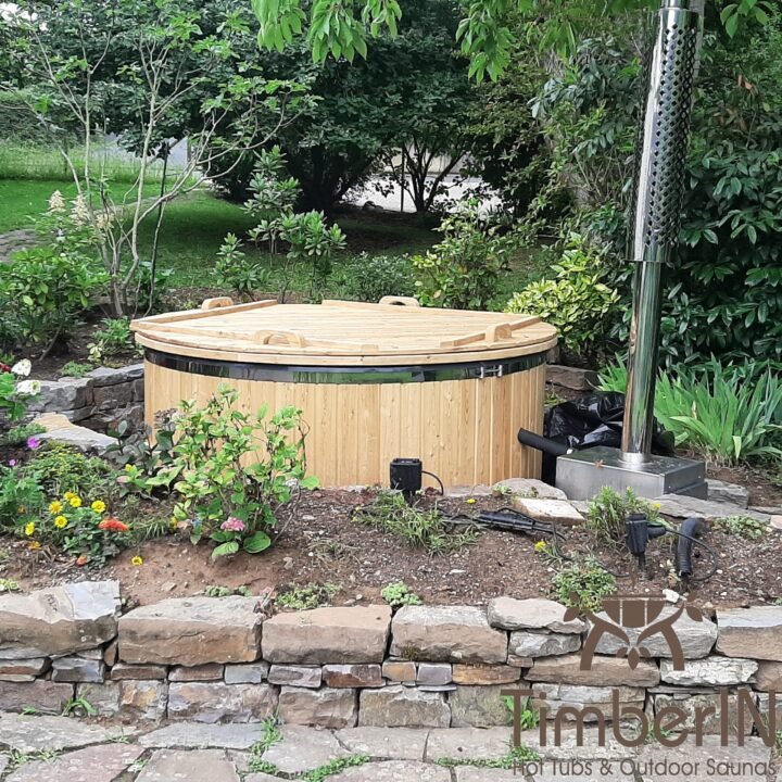 Badezuber GFK Mit Aussenofen Holzofen Gasofen, Peter, Löf, Deutschland (2)