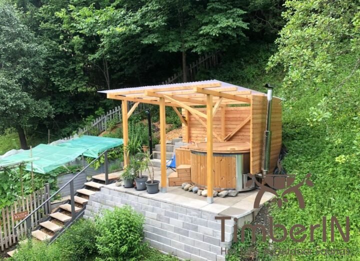 Badefass Badezuber Mit Whirlpool Wellness Royal (2) (1)