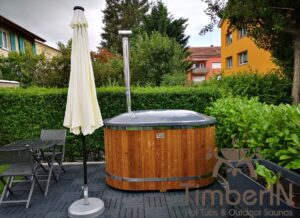 Badetonne Badebottich Oval GFK Für 2 Personen (2) (1)