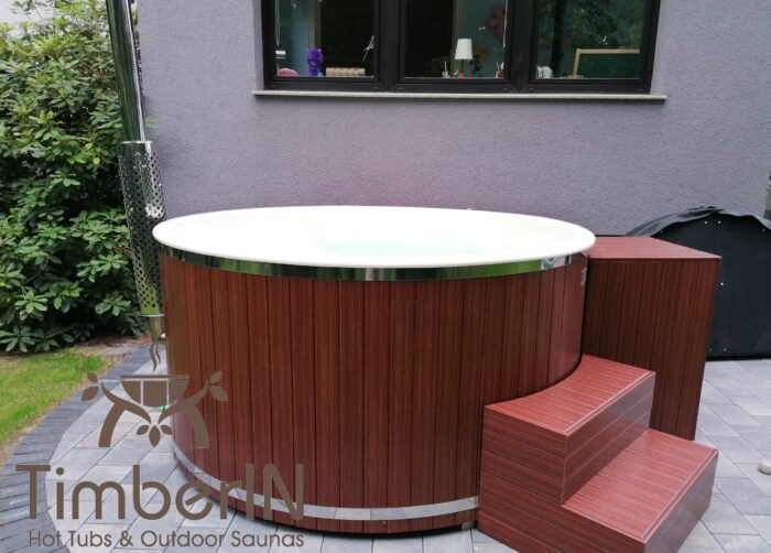 Badezuber Badefass GFK WPC – Thermoholz Verkleidung mit SMART Pellet oder Holzofen, Mario, Celle, Germany 2 Badezuber Badefass GFK WPC – Thermoholz Verkleidung Mit SMART Pellet Oder Holzofen (2)