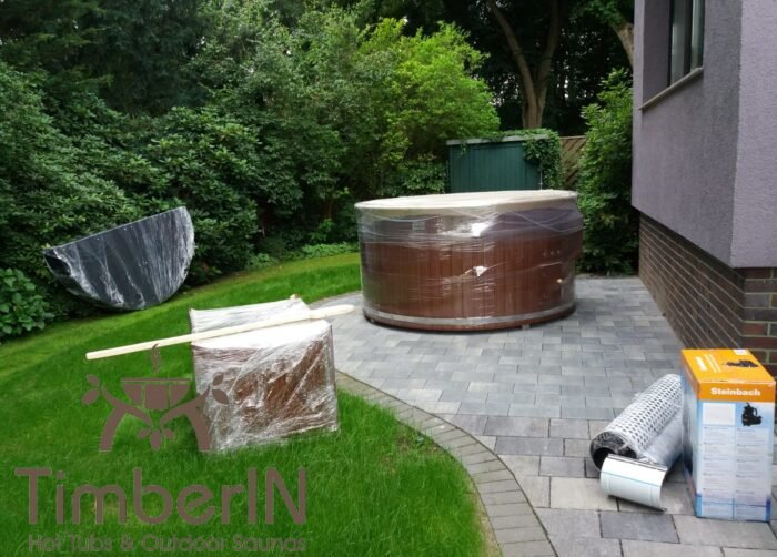 Badezuber Badefass GFK WPC – Thermoholz Verkleidung mit SMART Pellet oder Holzofen, Mario, Celle, Germany 5 Badezuber Badefass GFK WPC – Thermoholz Verkleidung Mit SMART Pellet Oder Holzofen (6)