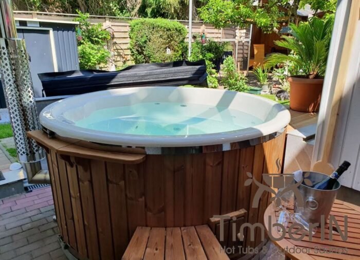 Badezuber Badefass Hot Tube mit Whirlpool Holzofen – TimberIN Rojal, Wilfried, Dillingen, Germany 4 Badezuber Badefass Hot Tube Mit Whirlpool Holzofen (2)