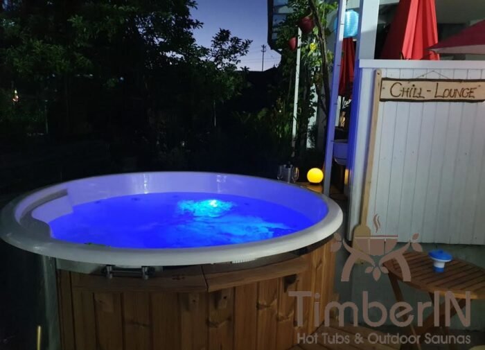 Badezuber Badefass Hot Tube mit Whirlpool Holzofen – TimberIN Rojal, Wilfried, Dillingen, Germany 6 Badezuber Badefass Hot Tube Mit Whirlpool Holzofen (4)