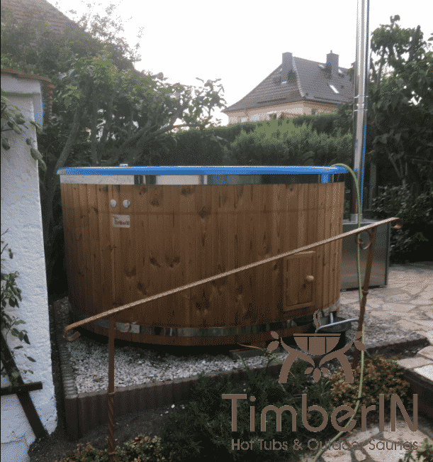 Badezuber GFK Mit Aussenofen Holzofen – Gasofen (1)