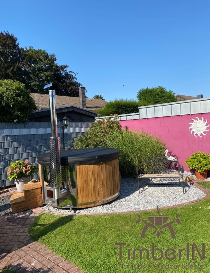 Badezuber Badefass Hot Tube mit Whirlpool Holzofen – TimberIN Rojal, Hajo, Gangelt, Germany 3 Badezuber Badefass Hot Tube Mit Whirlpool Holzofen – TimberIN Rojal (3)