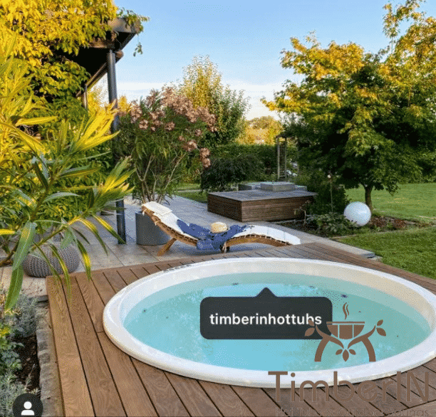 Badezuber Badefass Hot Tube Einbaumodell Einsatz Eingraben Eingelassen