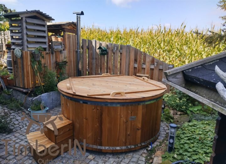 Badezuber GFK Mit Aussenofen Holzofen – Gasofen (1)