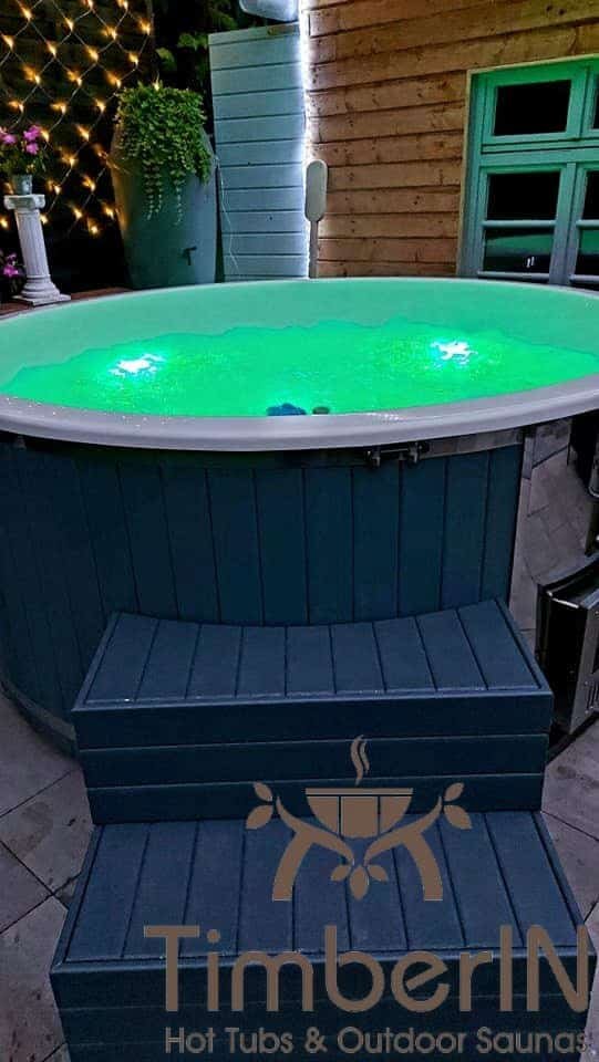 Badezuber Badefass GFK WPC – Thermoholz Verkleidung mit SMART Pellet oder Holzofen, Anja, Mühlhausen, Germany 4 Badezuber Badefass GFK WPC – Thermoholz Verkleidung Mit SMART Pellet Oder Holzofen (3)