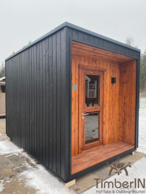Moderne Mini Außensauna Gartensauna (2)