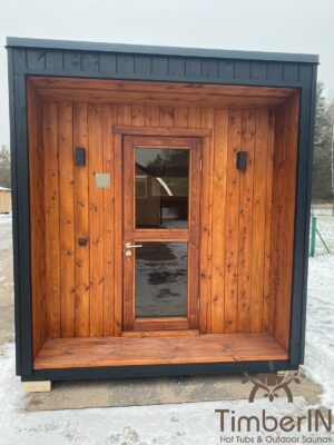 Moderne Mini Außensauna Gartensauna (3)